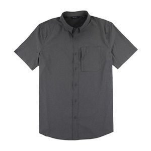 Blackwell Short Sleeve Button Down Shirt - Charcoal Heather